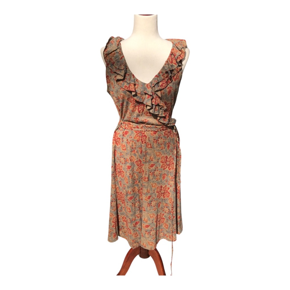 LRL Ralph Lauren Jeans Floral Ruffle Dress